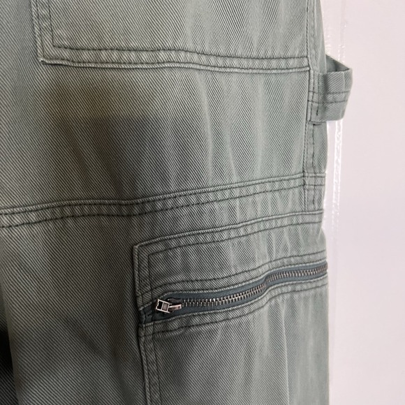 Garage Women's Utility Cargo Pants Low Rise Straight Leg Olive Green Size 9 - Picture 5 of 7